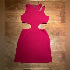 Red Cut-Out Dress